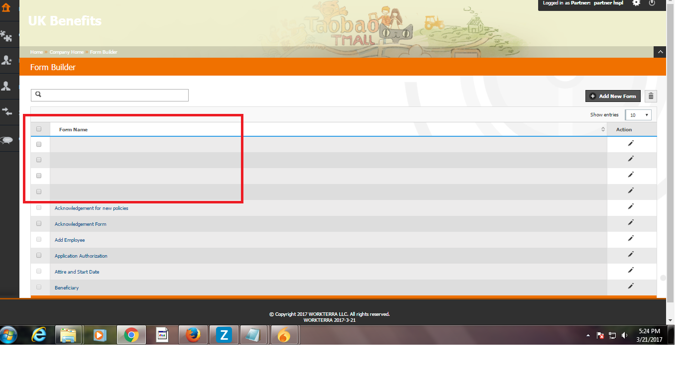[NF612] LB Partner form builder name not display Workterra Jira